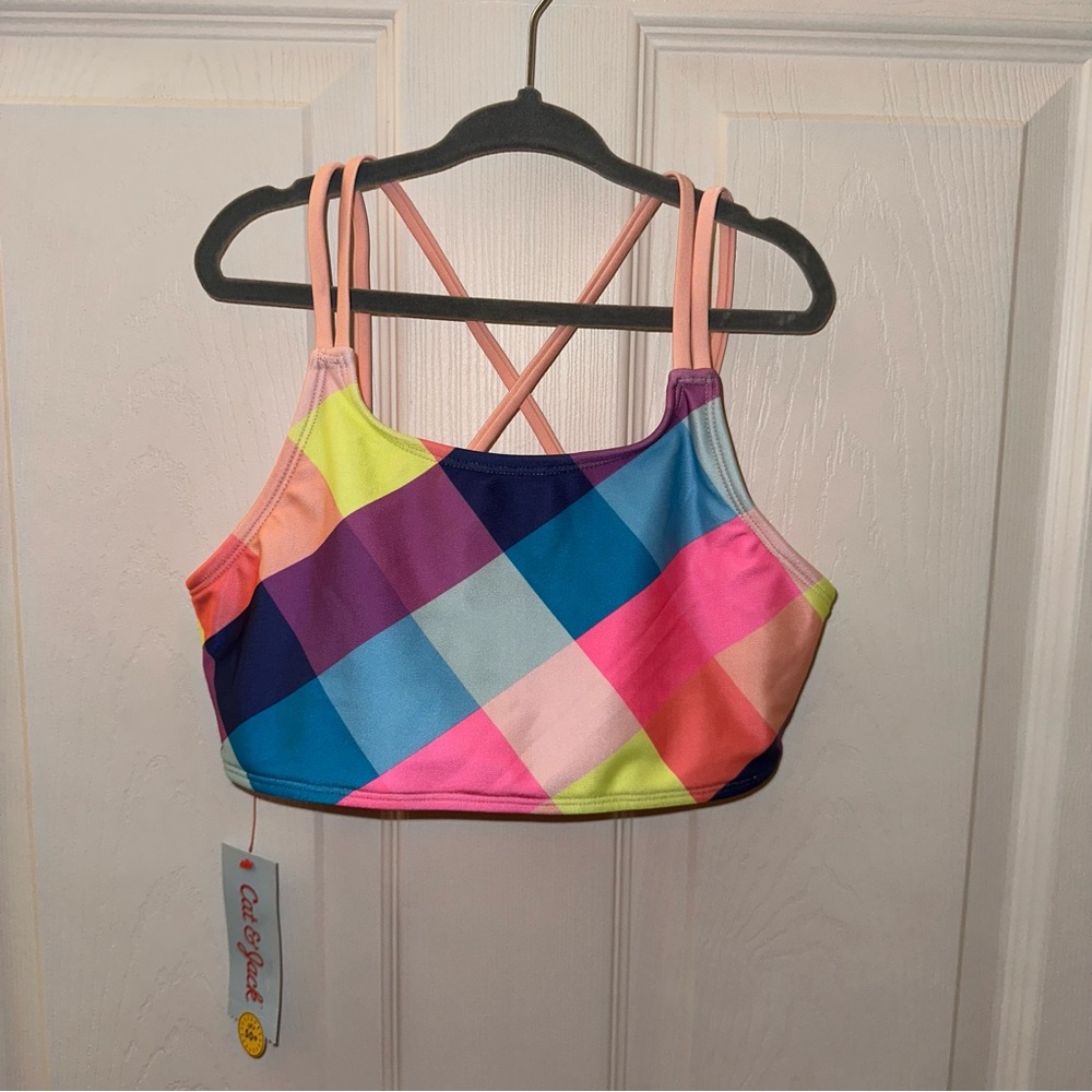 Cat & Jack Girls Bikini Top Size L